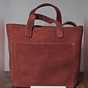 Portland Leather Goods Red Panda Mini Crossbody with zipper